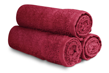 15 x 25" Burgundy 100% Cotton Economy Towel