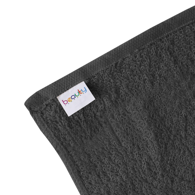 16 x 27" Charcoal Grey 100% Cotton Premium Salon Towel