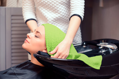 16 x 27" Lime Green 100% Cotton ULTRA Salon Towel