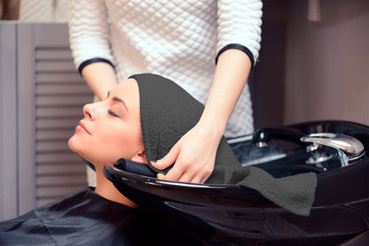 16 x 27" Charcoal 100% Cotton ULTRA Salon Towel