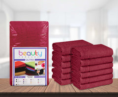 16 x 27" Burgundy 100% Cotton ULTRA Salon Towel