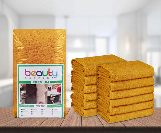 16 x 27" Gold 100% Cotton ULTRA Salon Towel