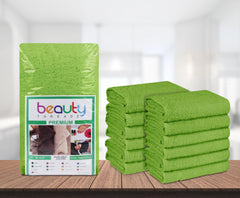 16 x 27" Lime Green 100% Cotton Premium Salon Towel