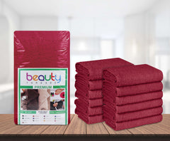 16 x 27" Burgundy 100% Cotton Premium Towel