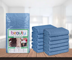 16 x 27" Light Blue 100% Cotton Premium Salon Towel