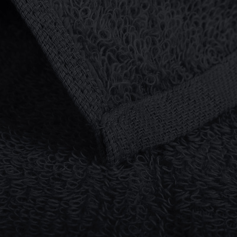 16 x 27" Black Bleach Proof Salon Towels 100% Cotton