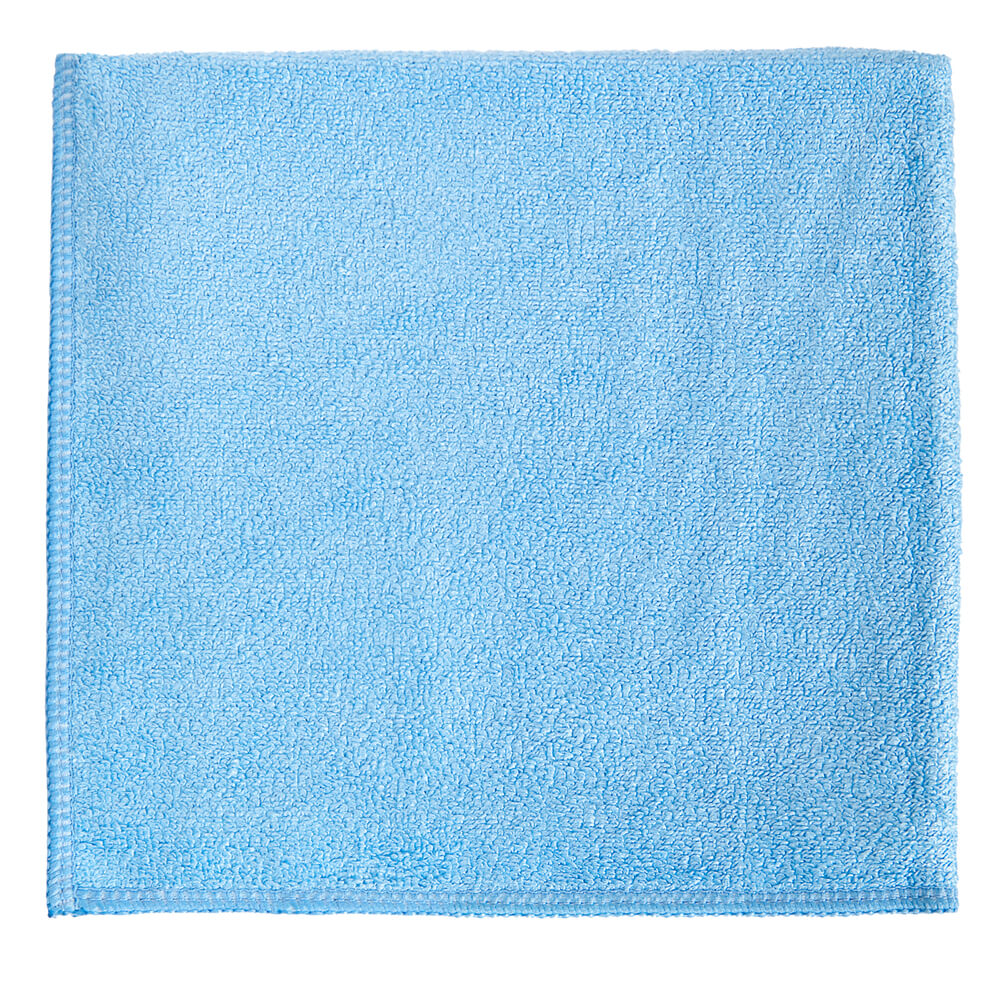 12 x 12" Blue Heavy Duty Microfiber Towel (24 Pack)