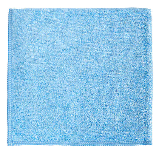 12 x 12" Blue Heavy Duty Microfiber Towel (24 Pack)