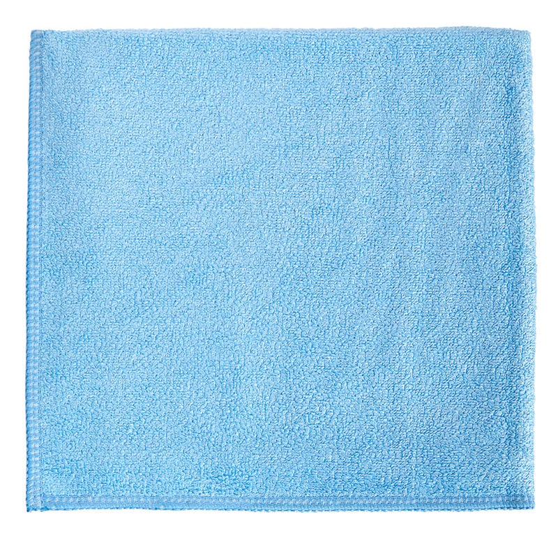 12 x 12" Blue Heavy Duty Microfiber Towel (24 Pack)