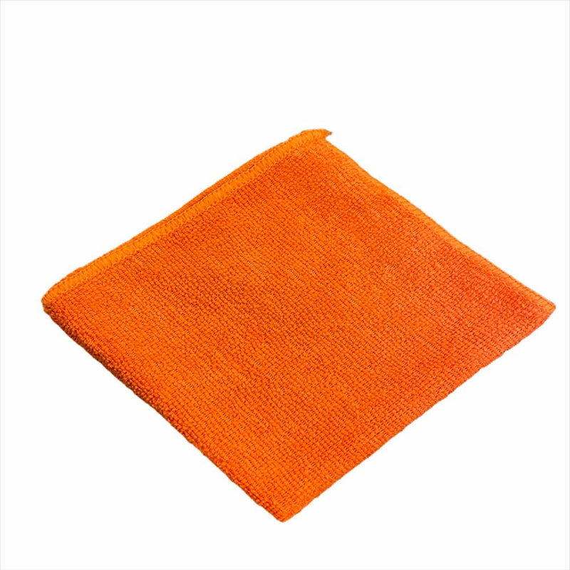 12 x 12 Orange Economy Microfiber Towel (24 Pack)