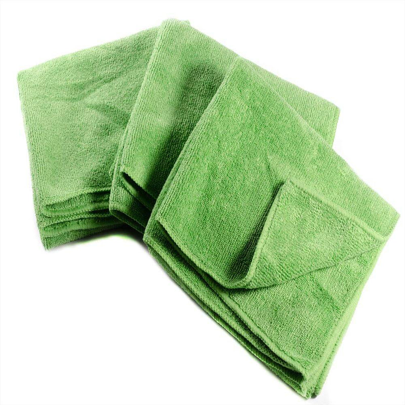 16 x 27" Green Professional Grade Microfiber Towel