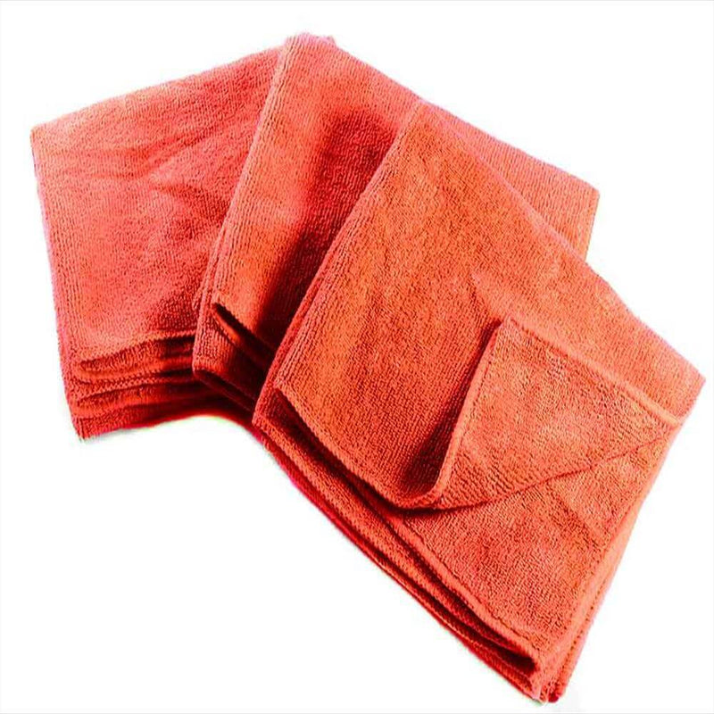 16 x 27" Red Professional Grade Microfiber Towel