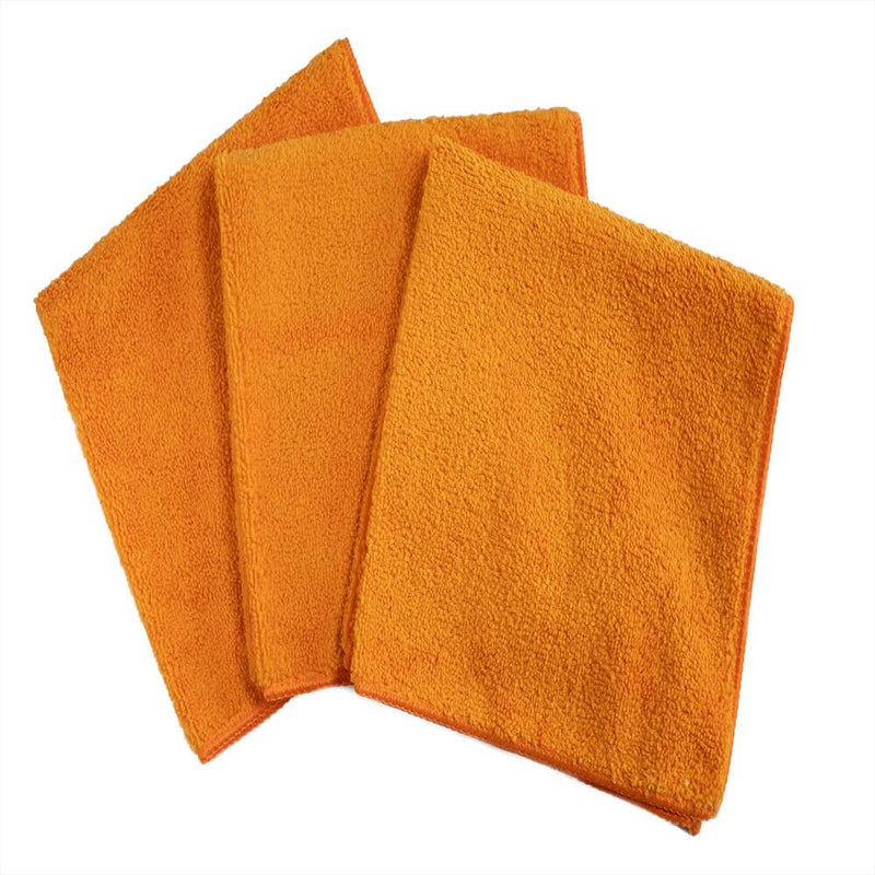 16 x 16" Orange Professional Grade Microfiber Towel (36 pack)