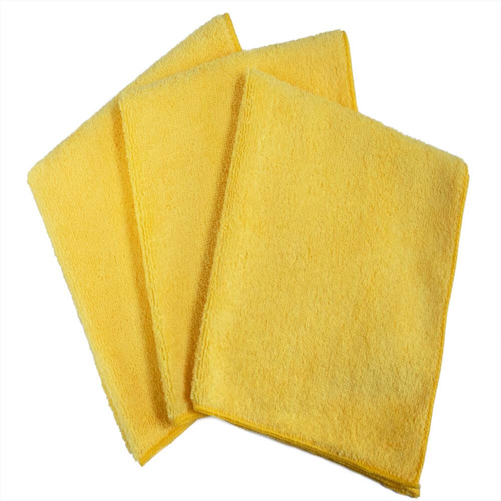 16 x 16" Yellow Professional Grade Microfiber Towel (36 pack)