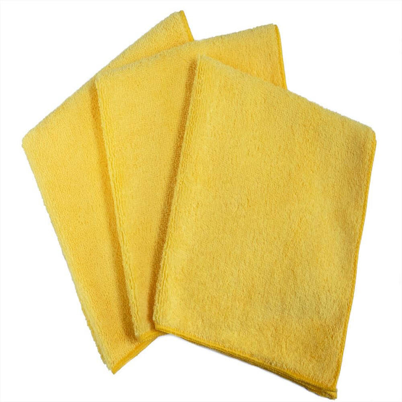16 x 16" Yellow Professional Grade Microfiber Towel (36 pack)