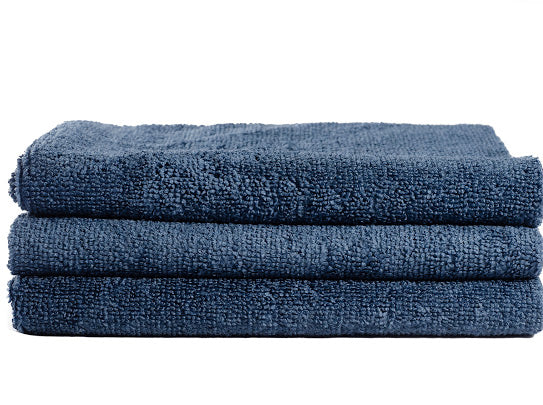 16 x 27" Navy Blue Edgeless Microfiber Towel