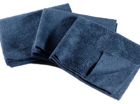 16 x 27" Navy Blue Edgeless Microfiber Towel