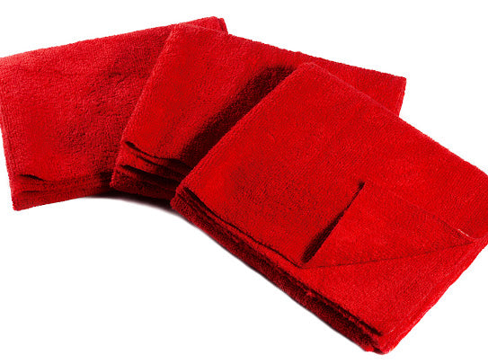 16 x 27" Red Edgeless Microfiber Towel
