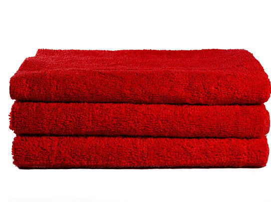16 x 27" Red Edgeless Microfiber Towel