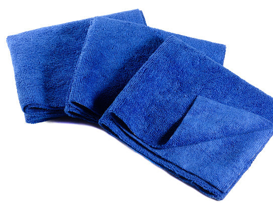 16 x 27" Royal Blue Edgeless Microfiber Towel