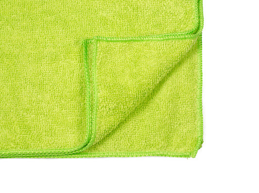 16 x 16" Lime Green Economy Microfiber Towel (36 Pack)