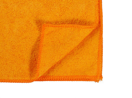 16 x 16" Orange Economy Microfiber Towel (36 Pack)