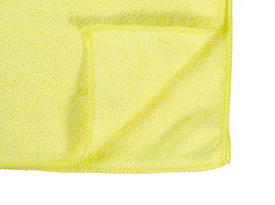 16 x 16" Yellow Economy Microfiber Towel (36 Pack)