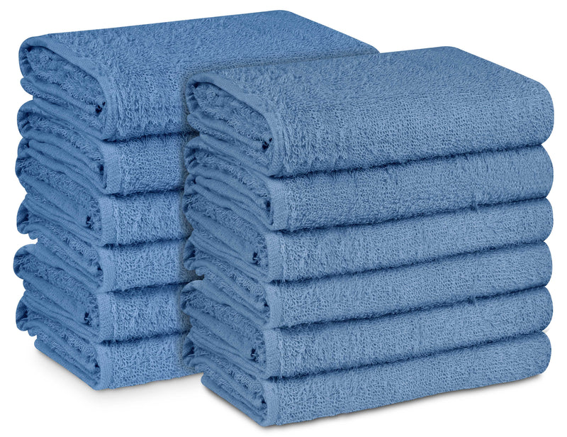 16 x 27" Light Blue 100% Cotton Premium Salon Towel