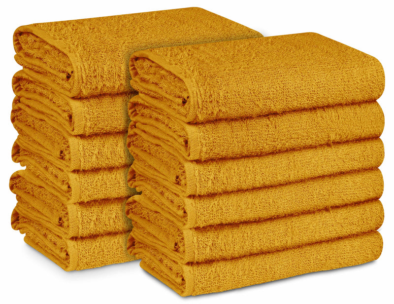 16 x 27" Gold 100% Cotton ULTRA Salon Towel