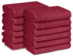 15 x 25" Burgundy 100% Cotton Economy Towel
