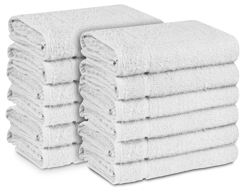 16 x 27" White 100% Cotton ULTRA Salon Towel