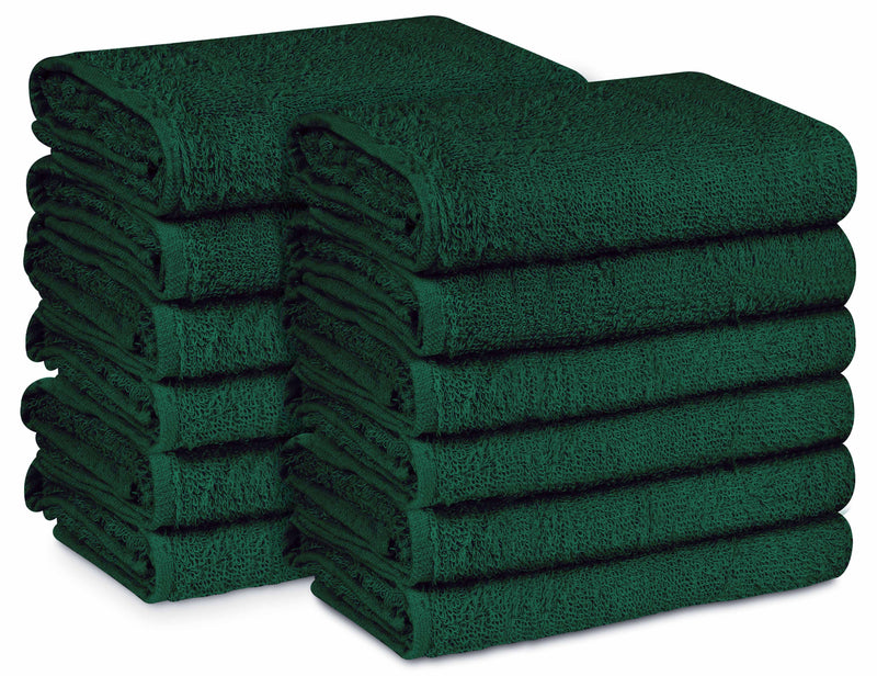 16 x 27" Forest Green 100% Cotton Premium Salon Towel