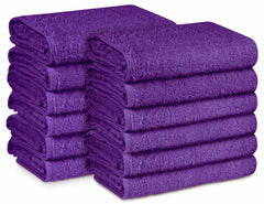 16 x 27" Purple 100% Cotton Premium Salon Towel