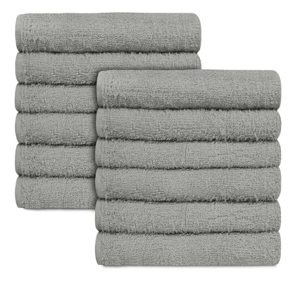 16 x 27" Silver 100% Cotton Premium Salon Towel