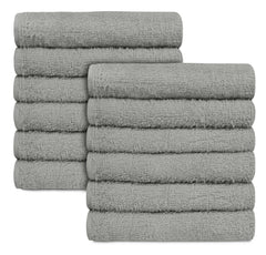 16 x 27" Silver 100% Cotton Premium Salon Towel