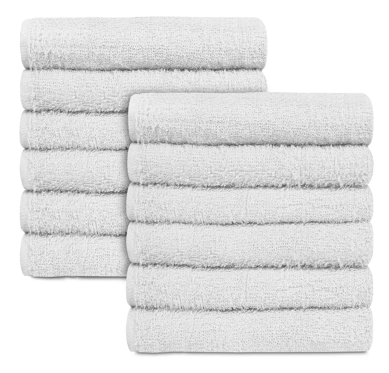 16 x 27" White 100% Cotton Premium Salon Towel
