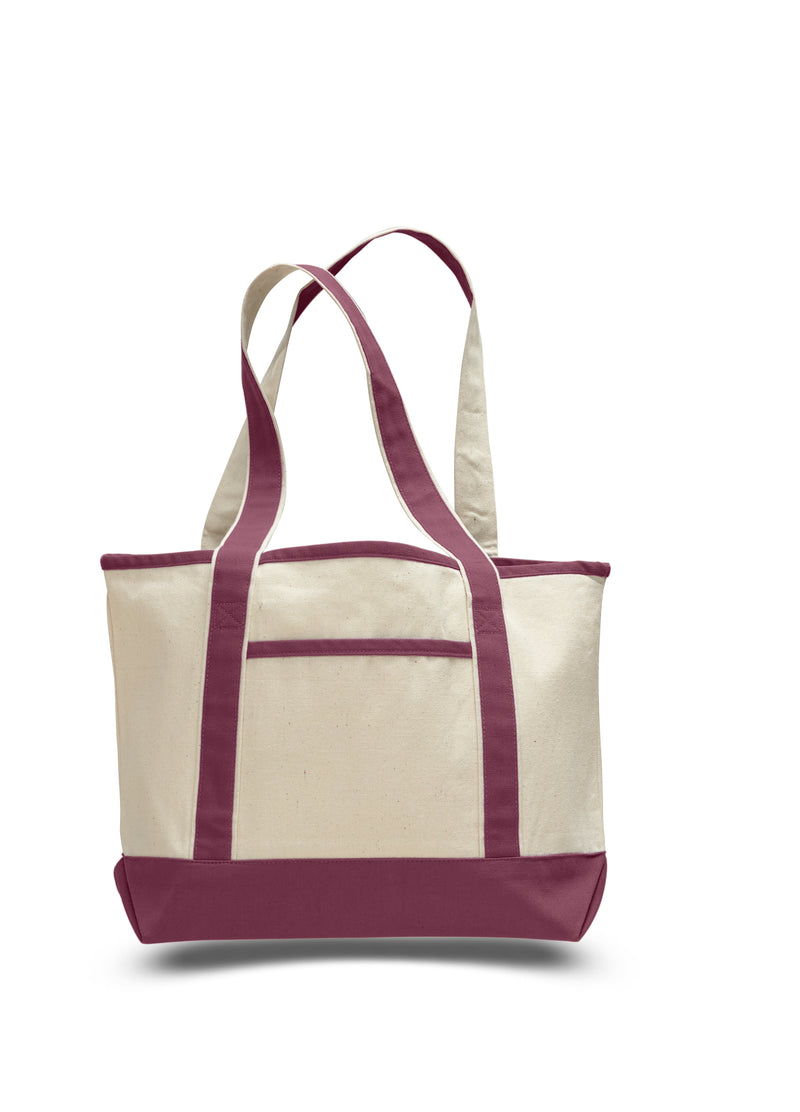Small  Canvas Deluxe Tote Bag 18-1/2"W x 12"H x 5-1/2"D