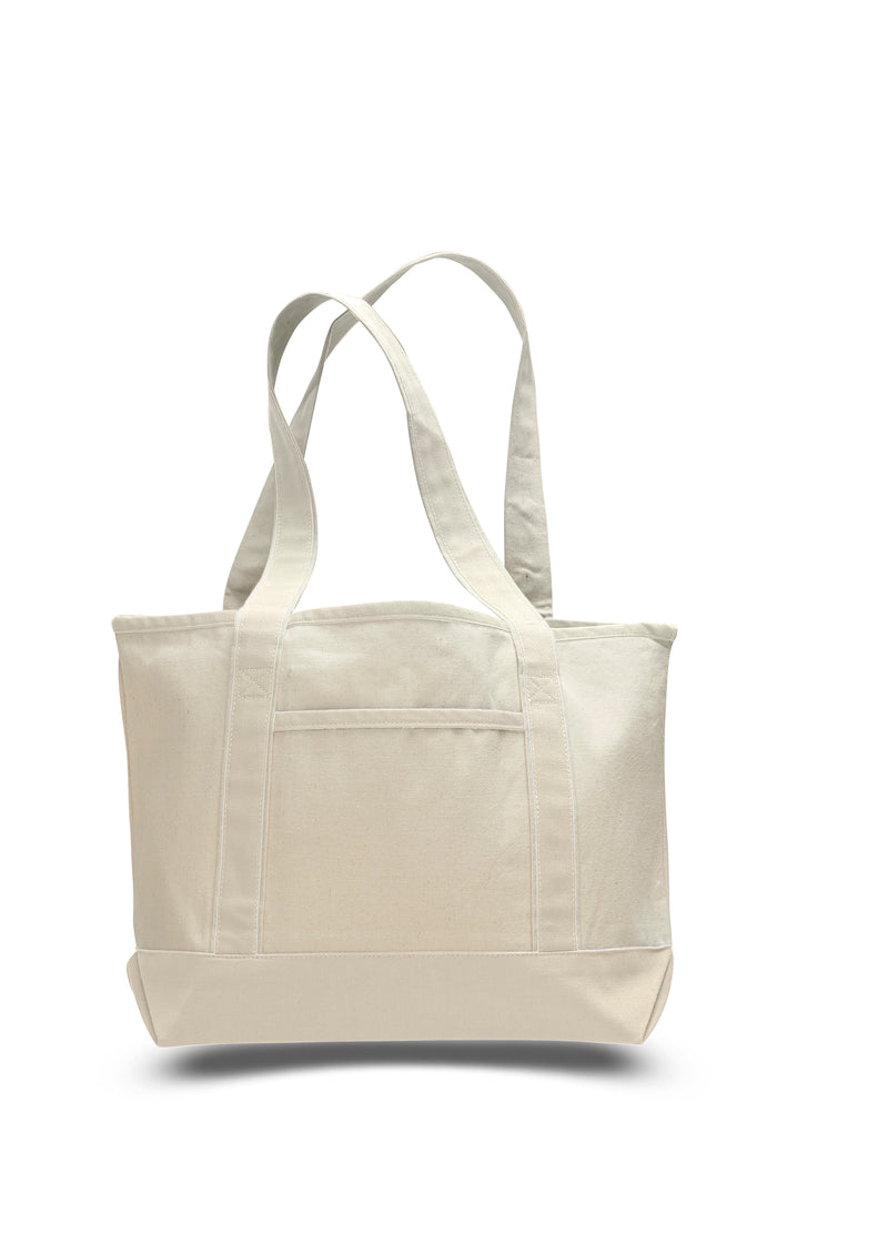 Small  Canvas Deluxe Tote Bag 18-1/2"W x 12"H x 5-1/2"D