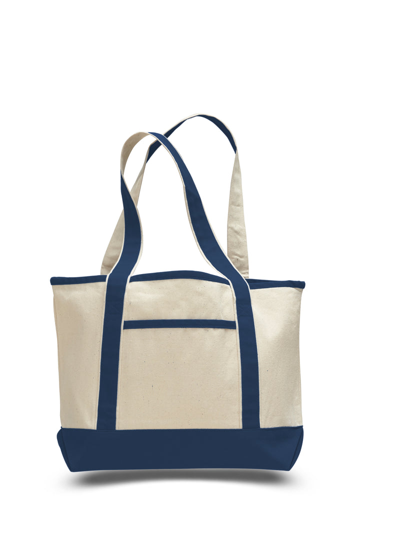 Small  Canvas Deluxe Tote Bag 18-1/2"W x 12"H x 5-1/2"D