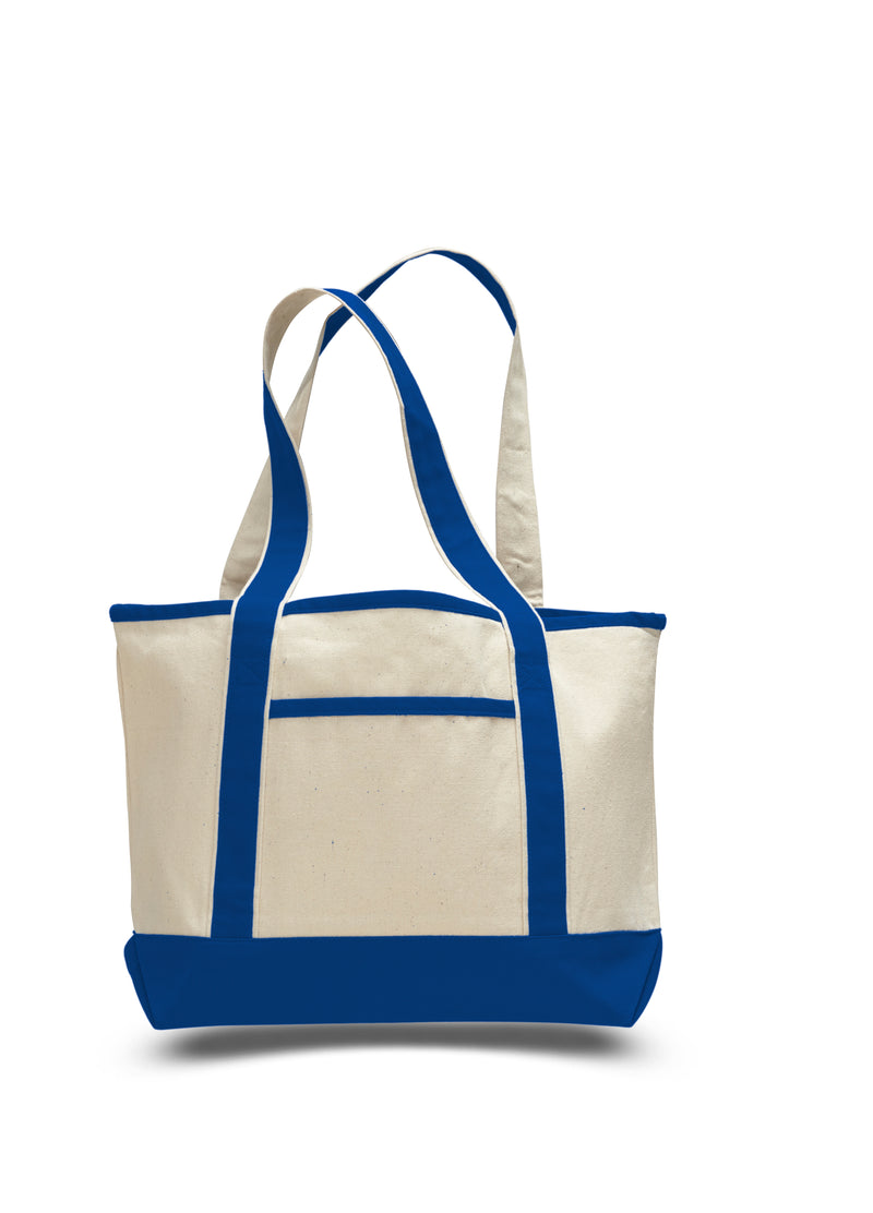 Small  Canvas Deluxe Tote Bag 18-1/2"W x 12"H x 5-1/2"D