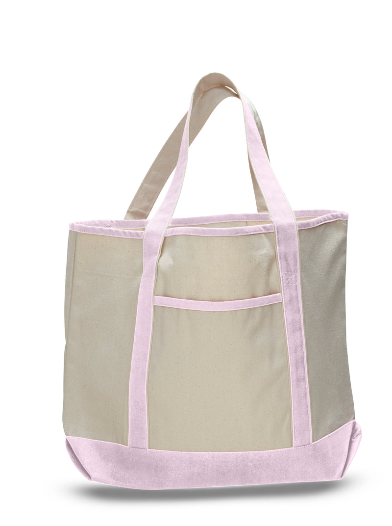 Jumbo Heavy Canvas Deluxe Tote Bag 22"W x 16"H x 6"D