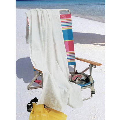 100% Premium Cotton Beach Towels 30" x 60" (WHITE) 12 PC PACK