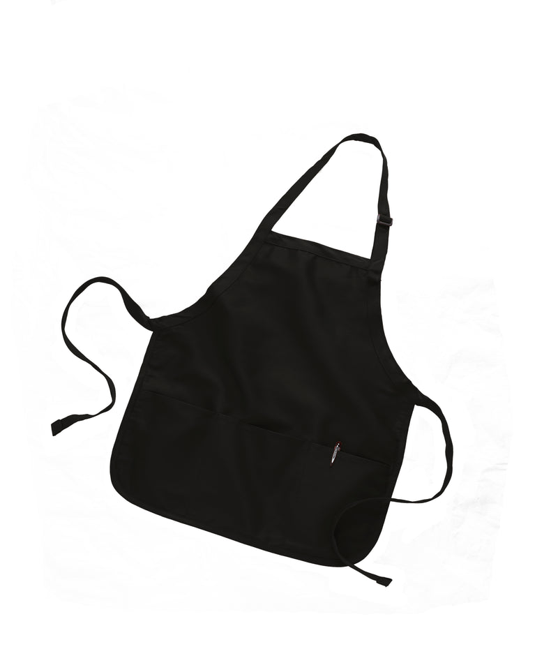 Medium Length Apron with Pockets  22"W x 24"H 12 Pc Pack (1 Dozen )