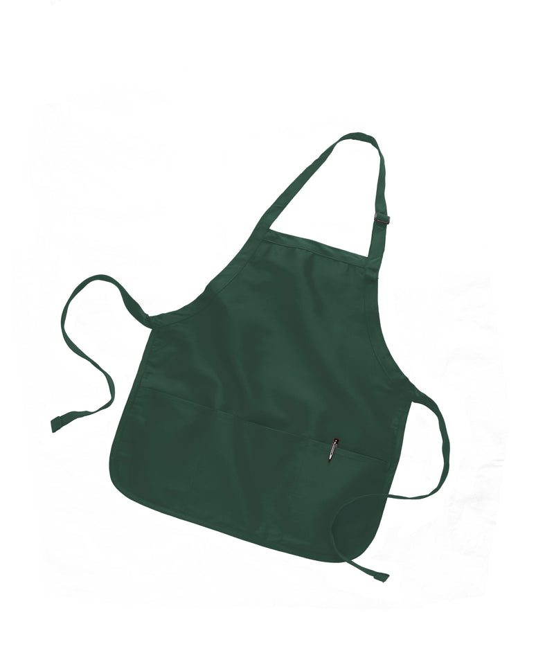 Medium Length Apron with Pockets  22"W x 24"H 12 Pc Pack (1 Dozen )