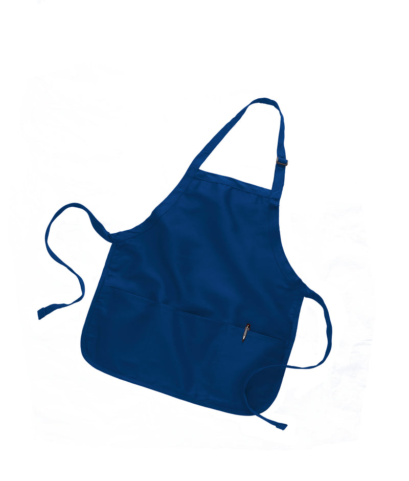 Medium Length Apron with Pockets  22"W x 24"H 12 Pc Pack (1 Dozen )