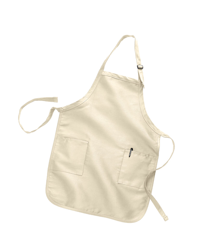 Full Length Apron with Pockets 22"W x 30"H 12 pc pack ( 1 Dozen )